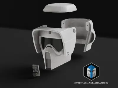 Scout Trooper Helmet - 3D Print Files 3D print model