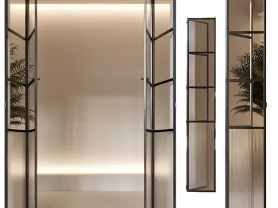 Sliding Door 4 3D model