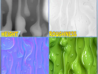 Stylized Slime Seamless Texture Texture