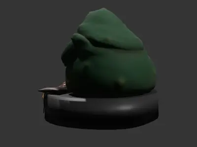 Leia Slave and Jabba the Hutt 3D model