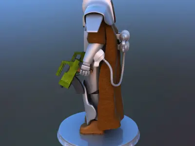 Futuristic Soldier 3D model