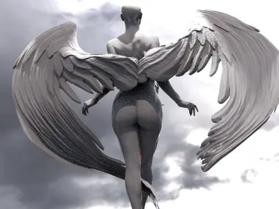 Eve Angel Model Sculpture  3D model
