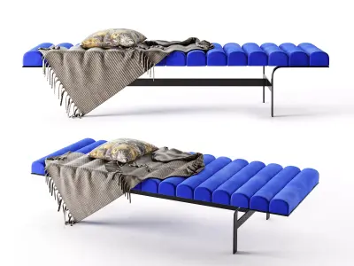 Lofton Bench Low-poly 3D model