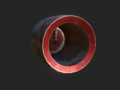 Protoman Mega Buster - Hand Cannon - SciFi Blast Weapon Low-poly 3D model