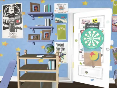 Andys room door 3D model