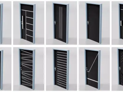 Doors Bundle CG8 3D model