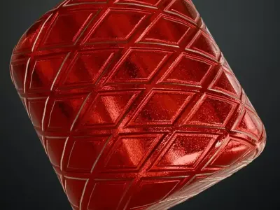 Red Metal Painted PBR Seamless Texture