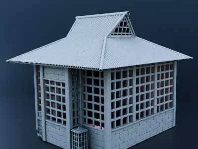 Japanese house 3D print model