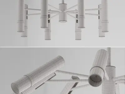 Lampatron React 9 lamps 3D model