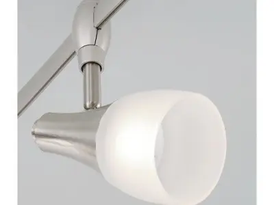 Brushed nickel Nowell 5-Light Track Kit Free 3D model