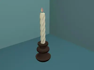 candle 3D model