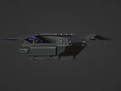 Aerial Robot Low-poly 3D model