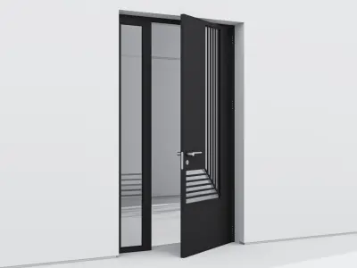 Aluminium door 273 3D model