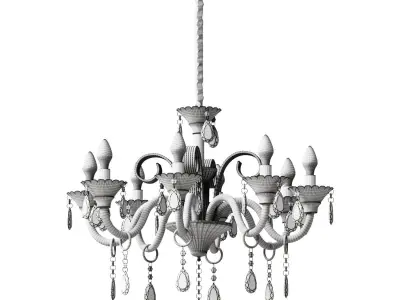 Ideal Lux NEGRESCO 8-Flg Kristallglas Kronleuchter 141053 3D model