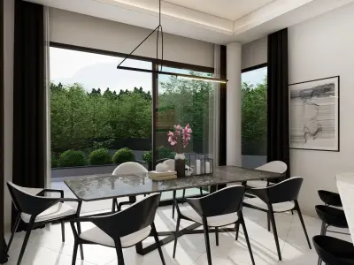 modern chandelier pendant 3d model 3D model