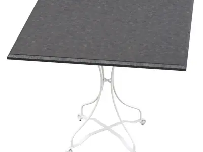 Manutti Firenze Square Table  Low-poly 3D model