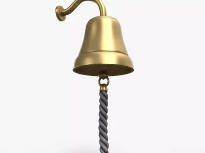  Wall Bell Low-poly 3D model