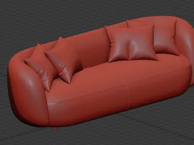 modern sofa chair  3D model