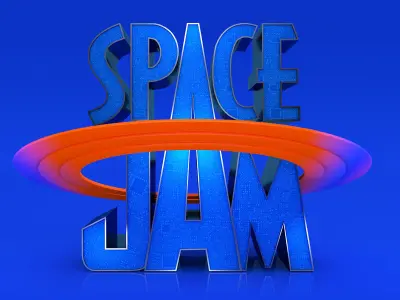 Space Jam Movie Title 3D model