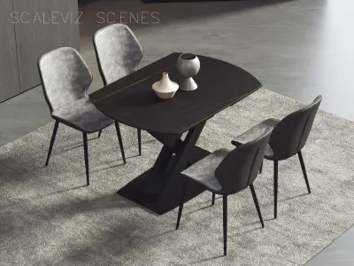 Dining Room Interior 221 3D model