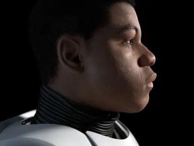 Finn Star Wars character 3D model