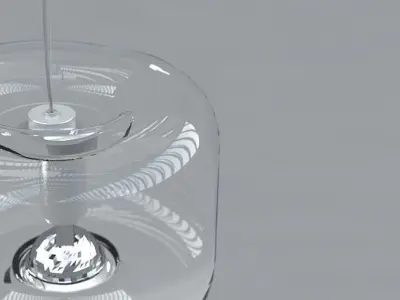 Hanging Lamp and Table Lamp Bonbonne by Jean Francois D Or 3D model