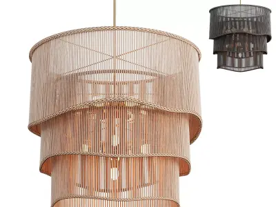 Nimes 11 Light Chandelier 3D model