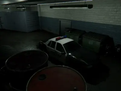 Modular Office Environment Low-poly 3D model