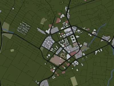 Johannesburg City Low-poly 3D model