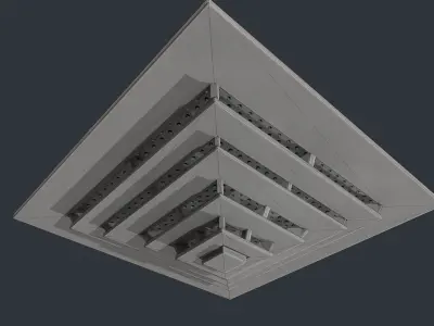 Ceiling Vent Low-poly 3D model