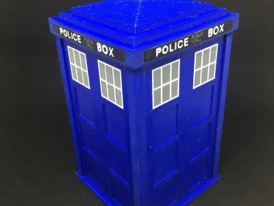 Dr Who TARDIS Storage Box 3D print model