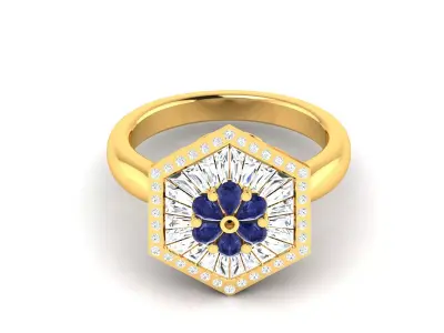 Women Ring 3D print model 58
