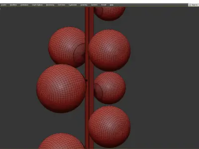 MOONGLOW VERTICAL CHANDELIER Low-poly 3D model