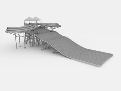 Waterpark Slide 15 3D model