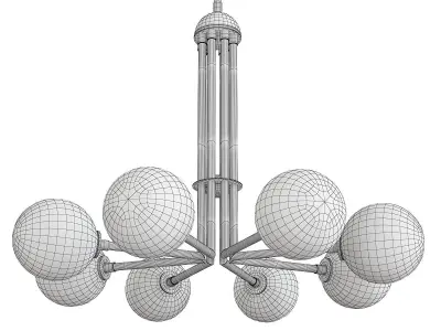HALO CHANDELIER Low-poly 3D model
