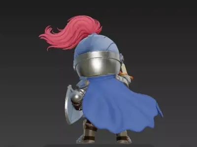Chibi Knight of Light - Tiny Hero Big Heart 3D model