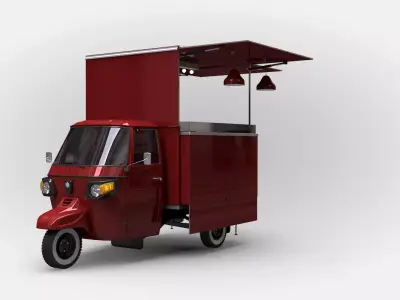 Ape Classic Food Truck 3D model