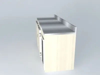 Kit704 lowboy 2 doors by Alex Marques Free 3D model