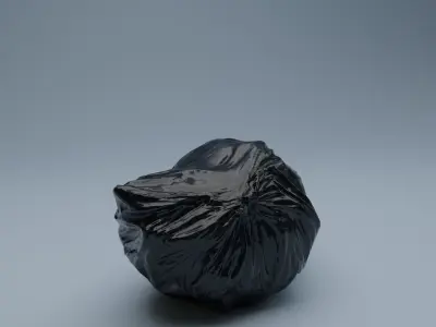 Trashbag - Medium 2 Low-poly 3D model