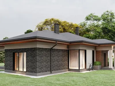 Residential house 3D model 2