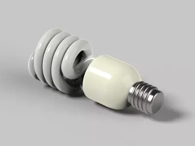 CFL Bulb 3D print model