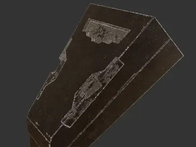 Handle sci-fi 001 Low-poly 3D model