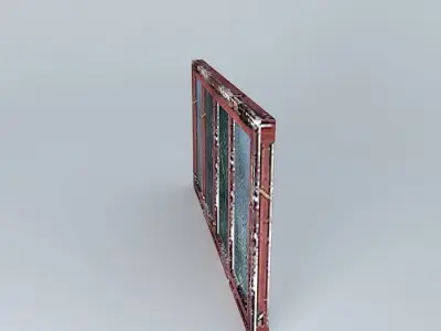 Old Red Window 3D model