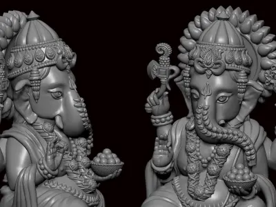 Ganesh Ji Model 03 Light Weight  Models in All Sizes  3D print model