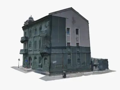 3D Scan Old Building 1 Low-poly 3D model