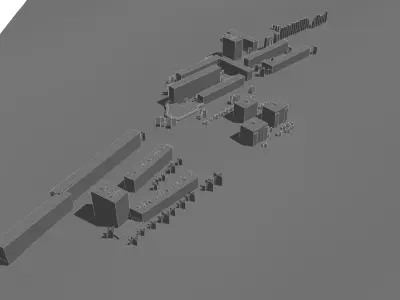 Immeubles - L le Lacroix 3D model