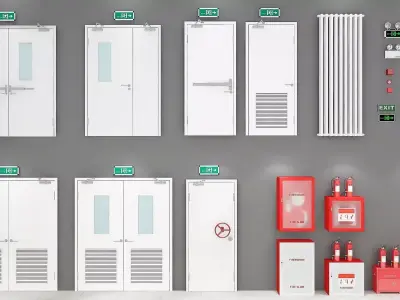 Building Evacuation Collection 3D model