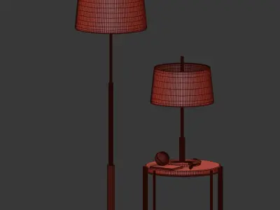 Diana Santa Cole Floor and Table Lamp 3D model