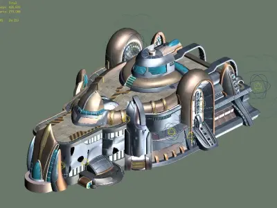 Star Alliance - Large Building 01 3D model