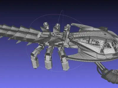 Dinotopia Eurypterid Walker Sea Scorpion Mech Model 3D print model